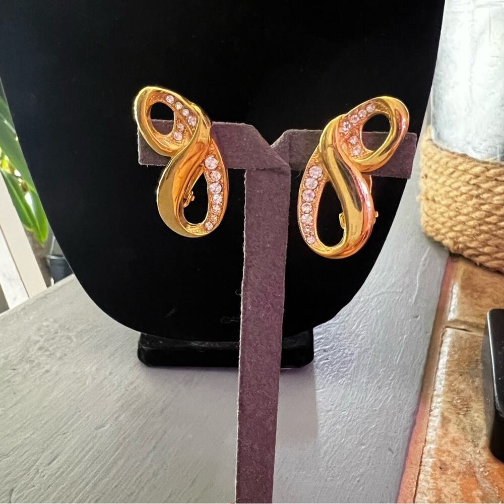 Givenchy Gold Tone Clip On Earrings - Picture 2 of 7